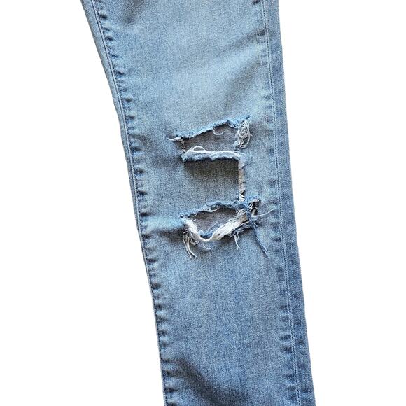 AG Adriano Goldschmied The Legging Ankle Raw Hem Distressed Skinny Jeans Size 25 - Picture 9 of 10